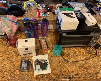 toaster over, bottles, batteries, iPhones