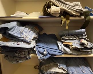 Vintage Levi shorts and jeans