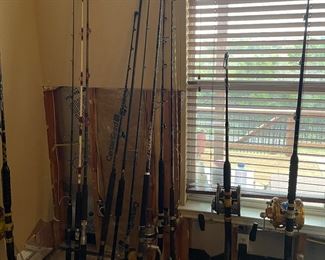 High end fishing poles and reels