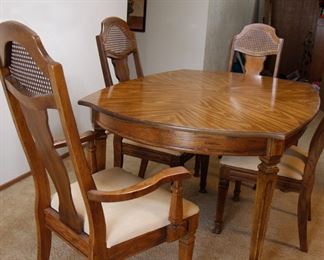 Dining table and chairs