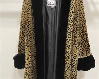 Vintage 1960s leopard print coat