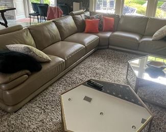 Mitchell Gold Tables and Bloomingdale's Sectional