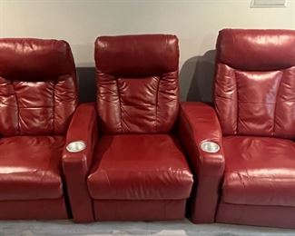 Red Leather Theater Seats