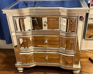 Mirrored Night Table