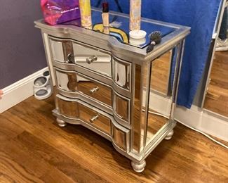 Mirrored Night Table
