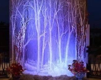 QTY: 2- 10' T x 4' W Hand painted panels- Come from Fox TV Show Sleepy Hollow- Large Wall Art or Backdrop
