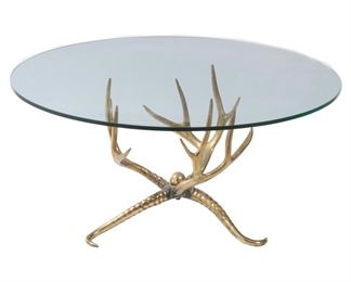 Brass Antler Coffee Table