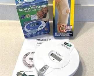 Epill MedTime Plus Automatic Pill Dispenser, Digital Blood Pressure Monitor,  Knee Support