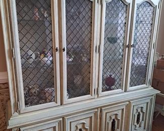 Vintage China Cabinet (with matching Dining Table, Chairs & Server) by Stanley 