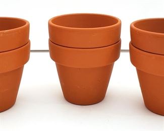 small terracotta pots