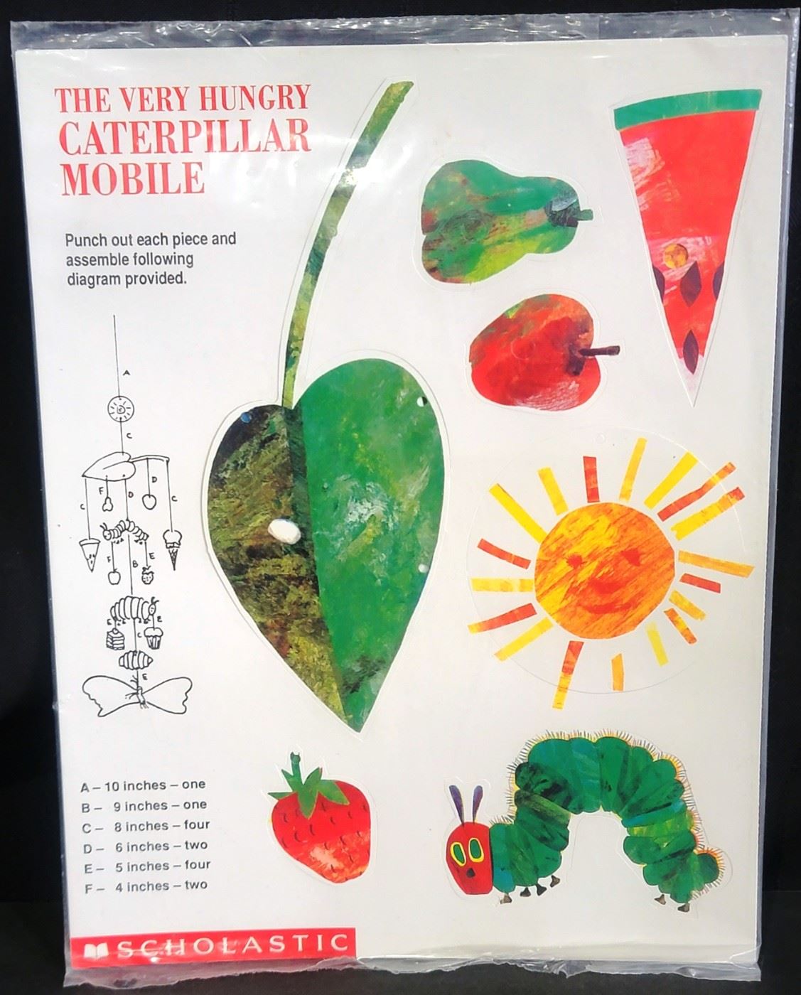 The Very Hungry Caterpillar paper mobile