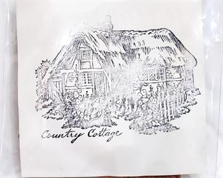 Country Cottage rubber stamp