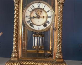 Amazing brass clock