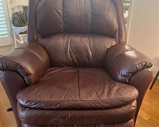 Leather lazy boy recliner