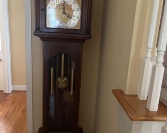 Colonial grandfather clock