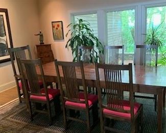 8 Stickley Spindle Dining Chairs