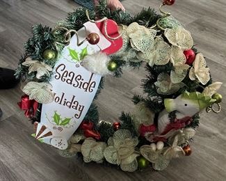 Seaside Christmas wreath