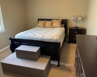 Bedroom set with mattress! 
Also a custom pet stairs. 