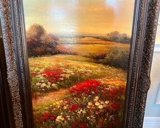 Exquisite, large, handpainted artwork