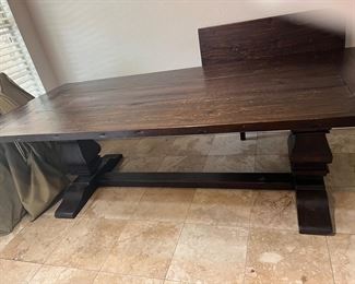 Awesome Restoration Hardware large table includes extra side pieces to make the table larger!!