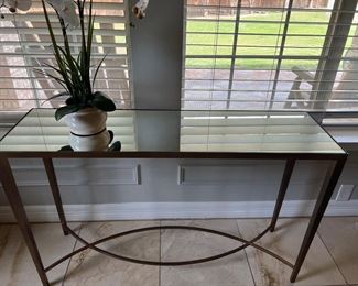 Mirrored top side , hall or sofa table