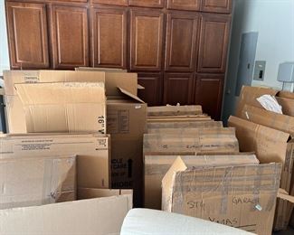 Moving boxes and paper!