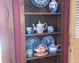 This sale has some very nice blue and white pieces - antiques and vintage