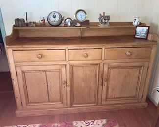 antique pine cabinet - great storage and lots of possibilities