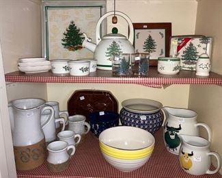 Christmas Spode, McCoy bowl and more