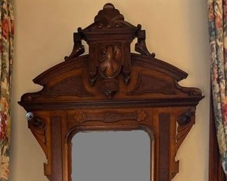 Victorian Renaissance Revival Style Walnut Or Mahogany Hall Tree, C. 1880-1900