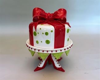 Department 56 Krinkles Whimsical Cake Stand With Dome