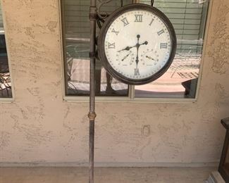 Awesome Patio Clock And Thermometer