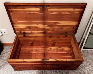 This is the smaller of the two  cedar chests.