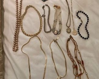 Gold & costume necklaces
