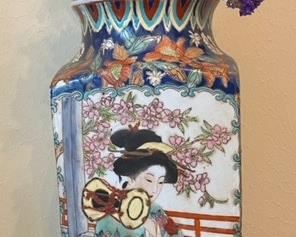 Large asian vase