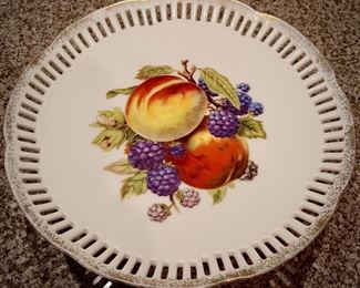 Antique Pedestal Platter 