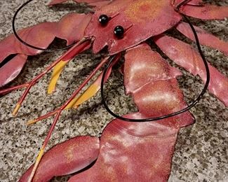Metal Lobster Décor Detail 