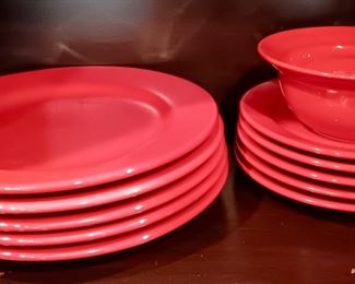 Red Dish Set 