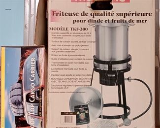 Roof Top Cargo Carrier and Deep Fryer 