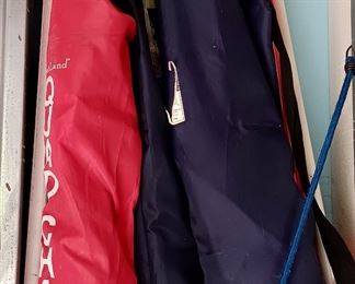 Outdoor Chairs and Umbrella 