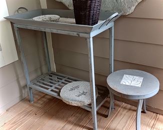 Outdoor Buffet with Removable Tray Top and Patio Side Table (1 of 3) 