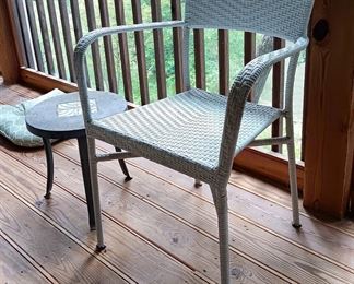 Patio Chair (1 of 4) with Side Table (1 of 3) 