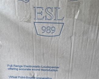 Quad ESL 989 Speakers Set of 2, Consigned from another estate $2500 