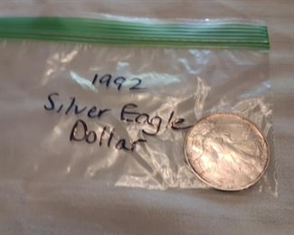 1992 Silver Dollar Eagle
