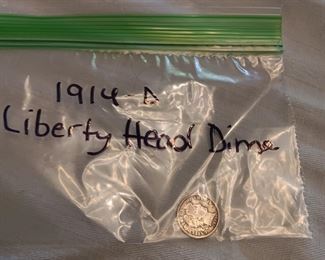 1914 A Liberty Head Dime