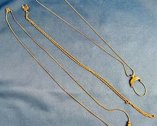 Gold plated necklaces