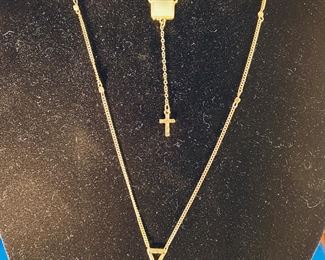 Wedgewood double pendant necklace