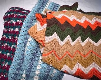 Handmade crochet blankets