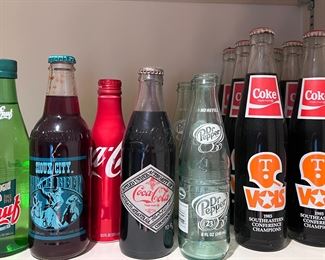 Collectible soda bottles