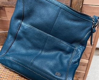 The Sak green leather purse